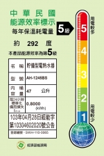 倍容速熱 電能熱水器    AH-1245BS（超大水量）